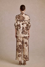 Brown Floral Oversized
