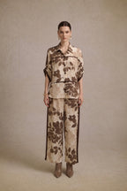 Brown Floral Oversized