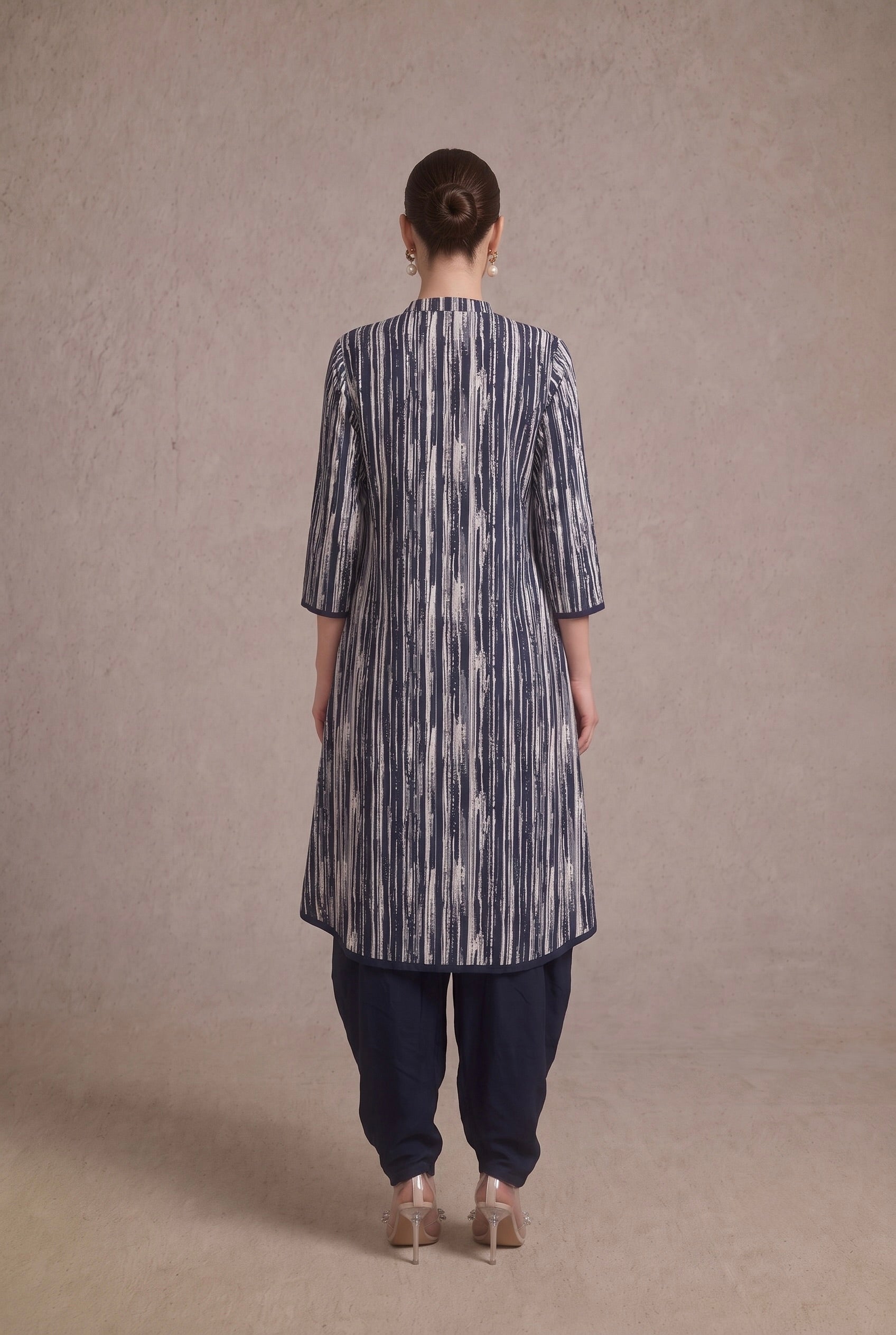 Stripe Print Asymmetric