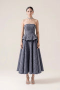 Valeria Peplum Corset Gown
