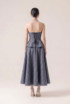 Valeria Peplum Corset Gown
