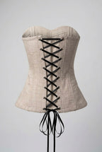 Nude & Noir ribbon lace corset