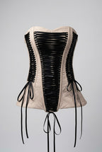 Nude & Noir ribbon lace corset